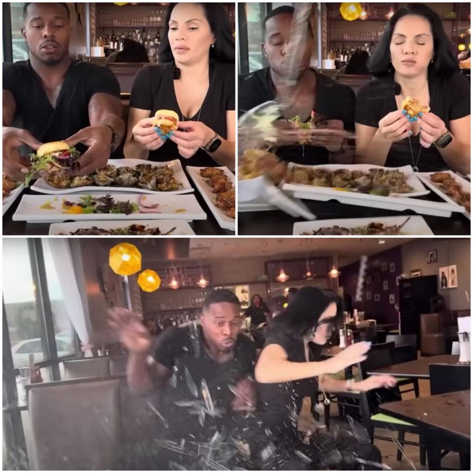 O vedetă OnlyFans şi iubitul ei au fost loviți de un SUV în timp ce luau masa într-un restaurant din Texas. Momentul a fost filmat 1000343