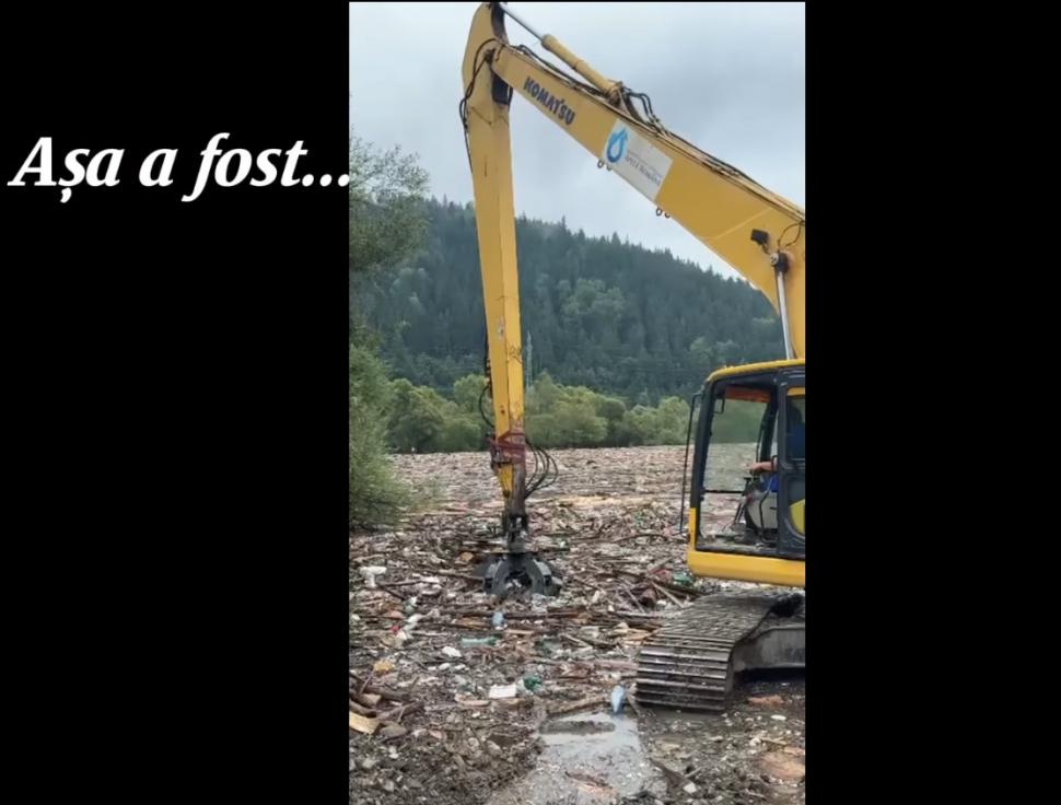 Înainte și după. Imagini cu lacul Izvorul Muntelui, la trei săptămâni după ce a fost acoperit de bușteni, animale moarte și deșeuri 1001446