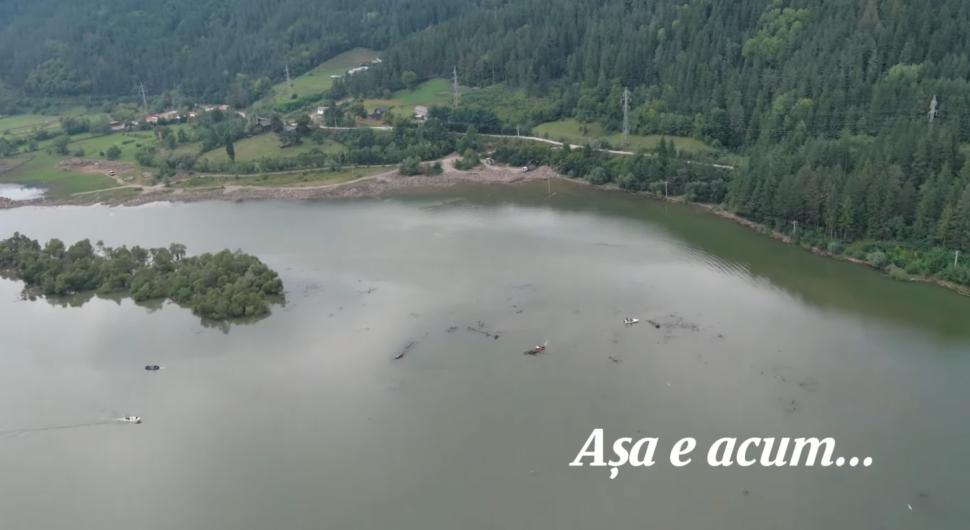 Înainte și după. Imagini cu lacul Izvorul Muntelui, la trei săptămâni după ce a fost acoperit de bușteni, animale moarte și deșeuri 1001450