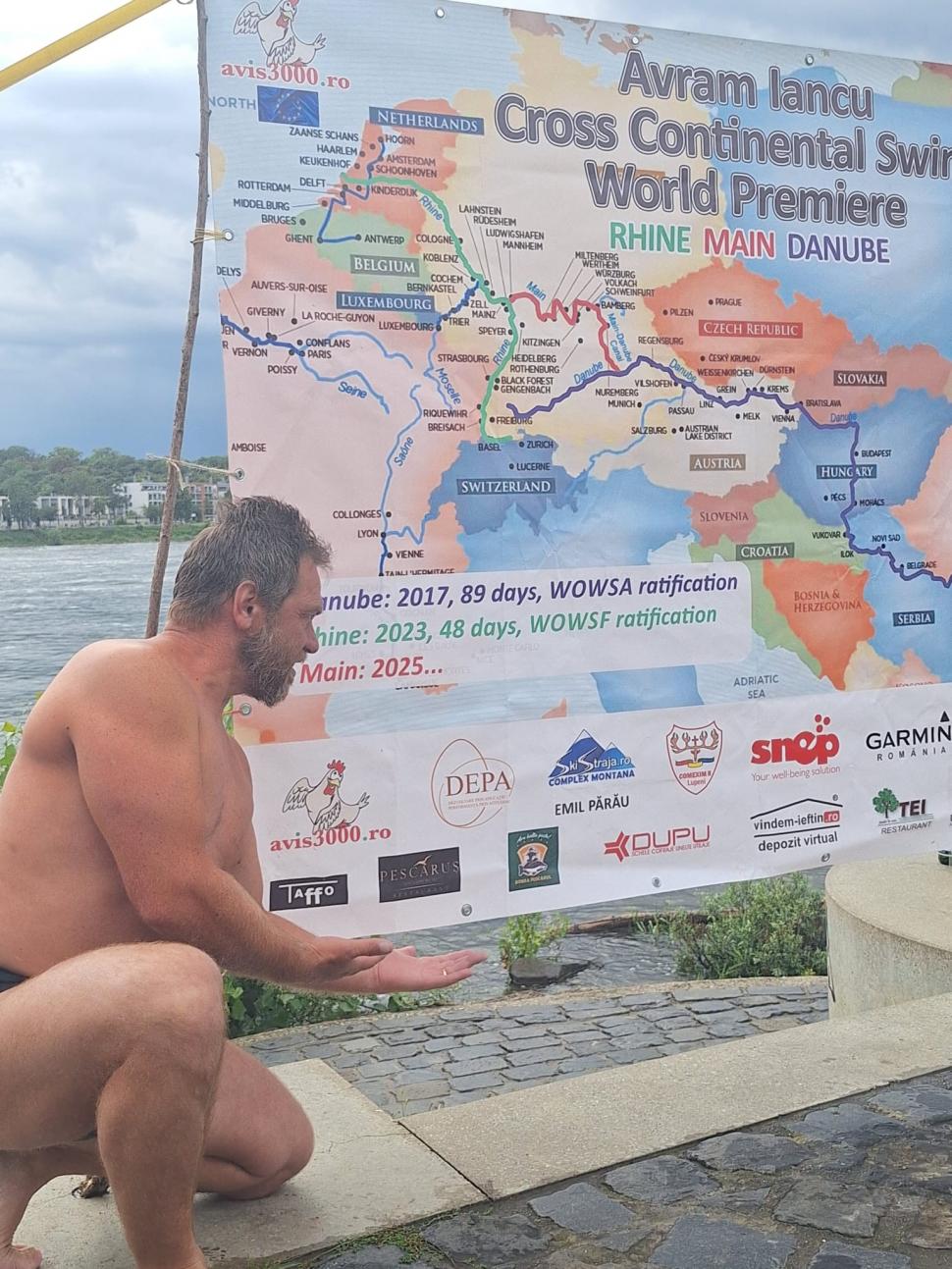 Un român a devenit oficial primul om din lume care a parcurs înot un continent: Avram Iancu a înotat 177 de zile fără costum de neopren 1003703