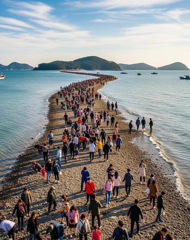 Marea misterioasă din Coreea de Sud care se desparte de două ori pe an, timp de o oră 1004041