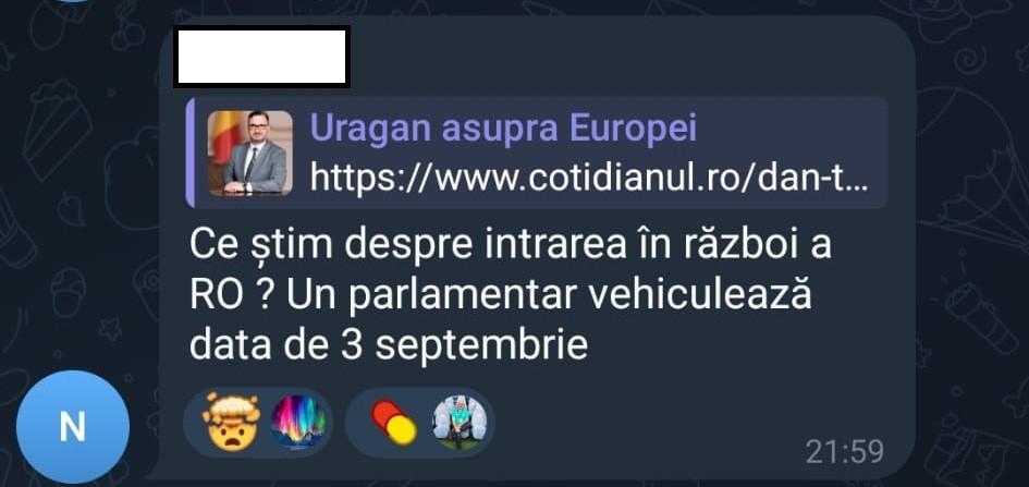 România nu a intrat în război miercuri, dar a început o altă campanie de manipulare pe Tiktok : minciuna cu noul Covid 1004059