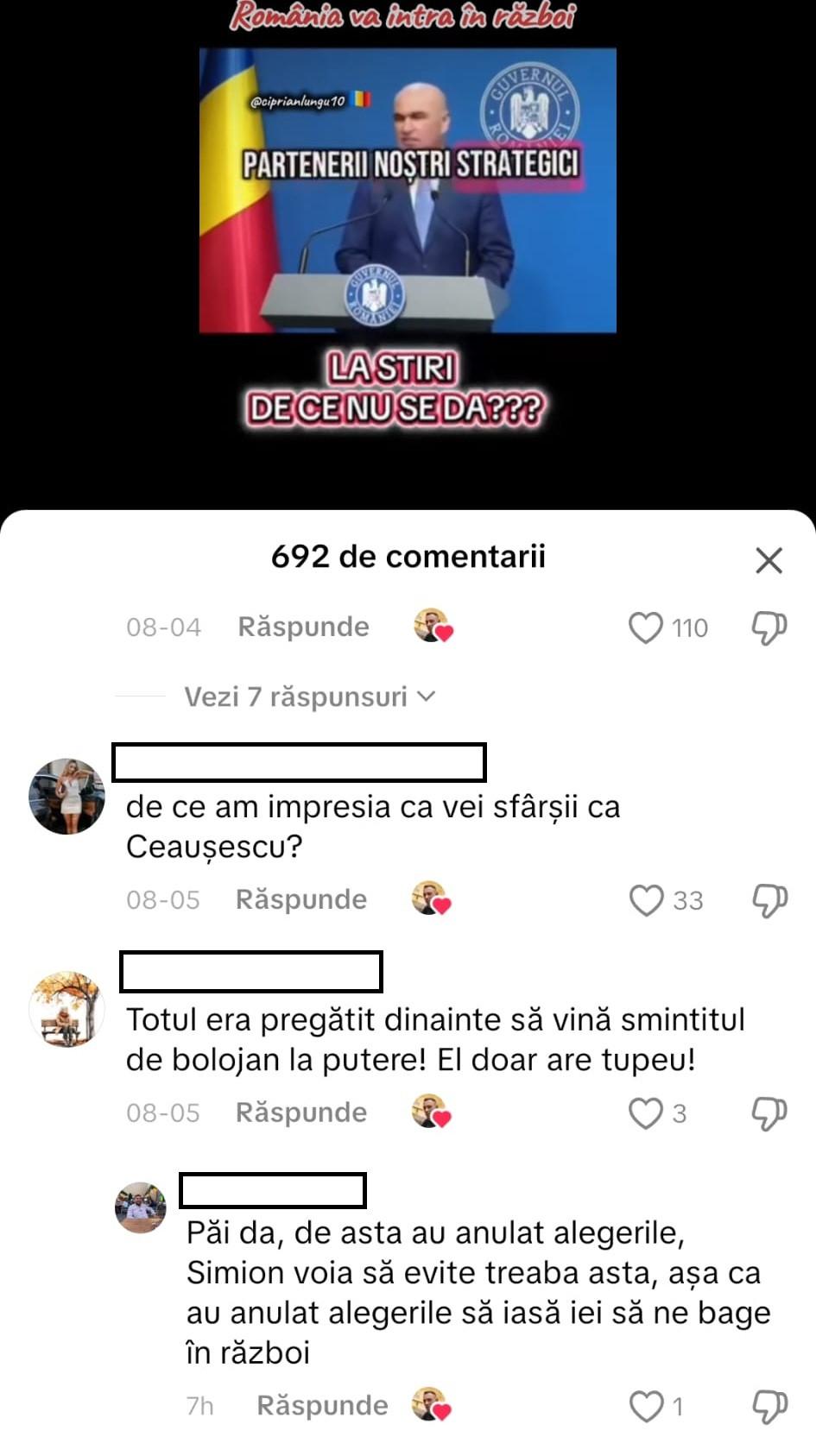 România nu a intrat în război miercuri, dar a început o altă campanie de manipulare pe Tiktok : minciuna cu noul Covid 1004072