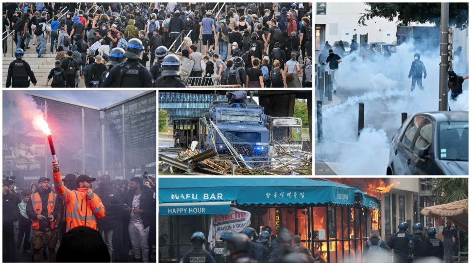 imagini proteste Franța