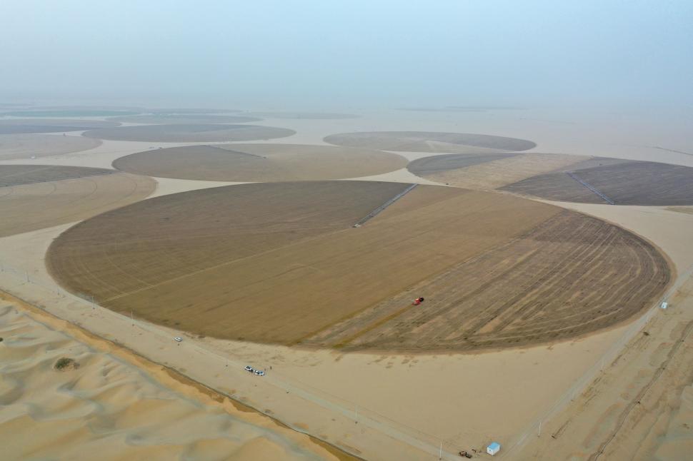Recoltele de toamnă din China, văzute de sus. Imagini spectaculoase din dronă cu peisaje agricole colorate 1006670