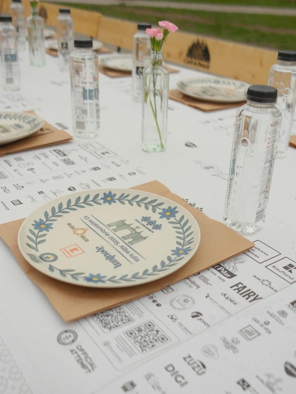 Alba Iulia a intrat pentru a treia oară în Cartea Recordurilor: Cea mai lungă masă din materiale reciclabile din lume, în imagini 1007043