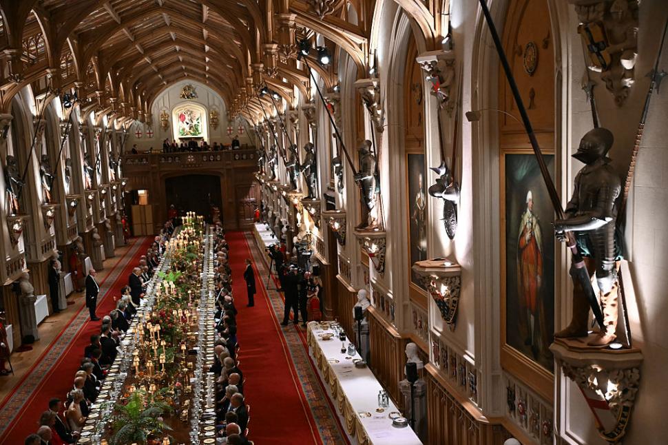 Ce a fost în meniu și cine a fost pe lista de invitați la banchetul de stat de la Windsor 1008213