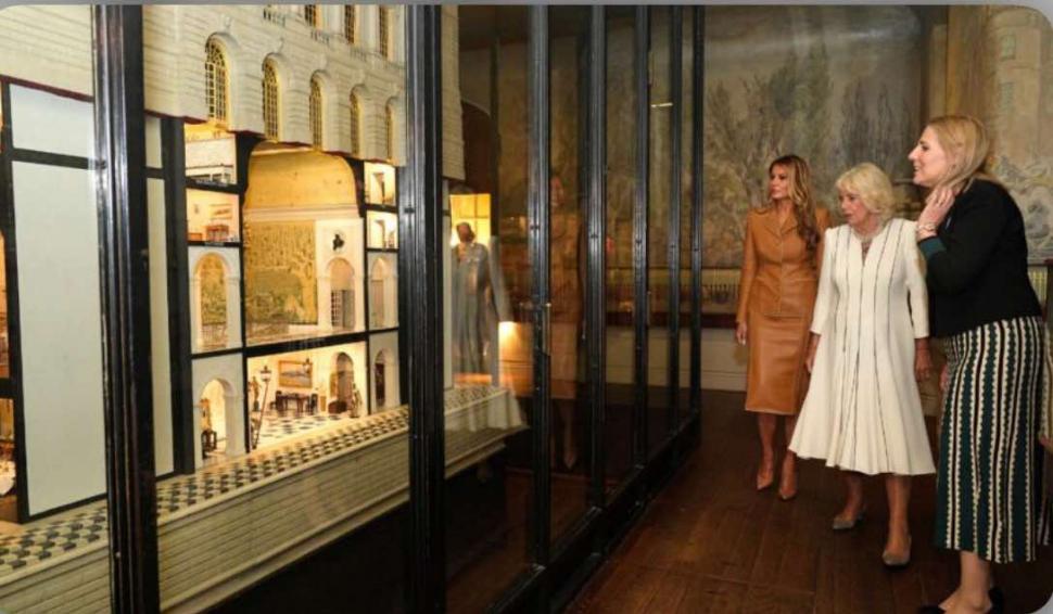 Imagini spectaculoase cu Melania Trump și Regina Camilla în vizită la Casa de Păpuși Windsor 1008886