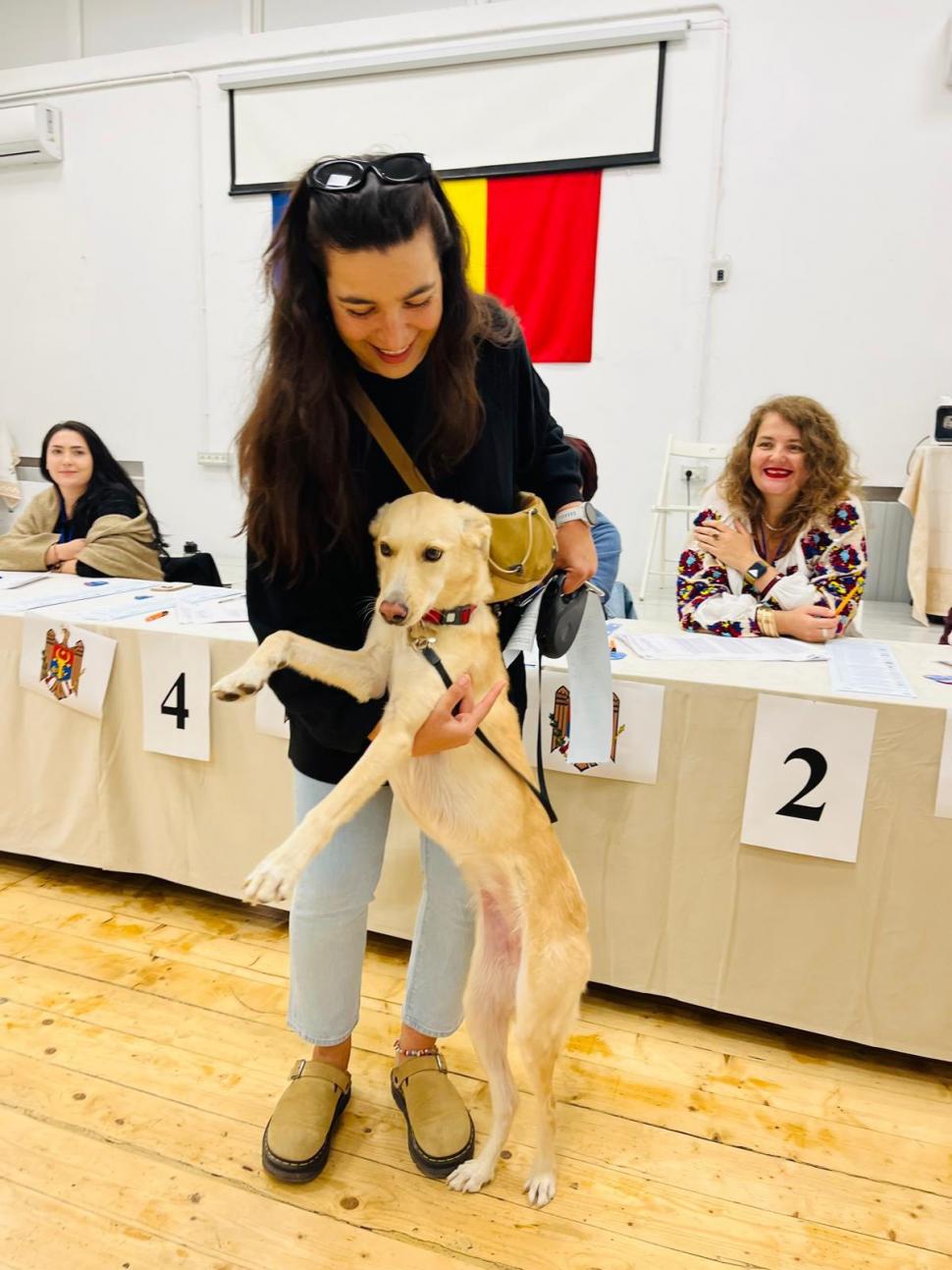 Imagini din secțiile de vot din România. Cetățenii moldoveni au venit cu mic, cu mare la urne. Ambasada: Se așteaptă 2-3 minute 1010582