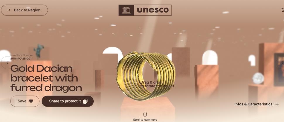 Coiful de la Coţofeneşti se întoarce în muzeu. În muzeul virtual al UNESCO 1011523