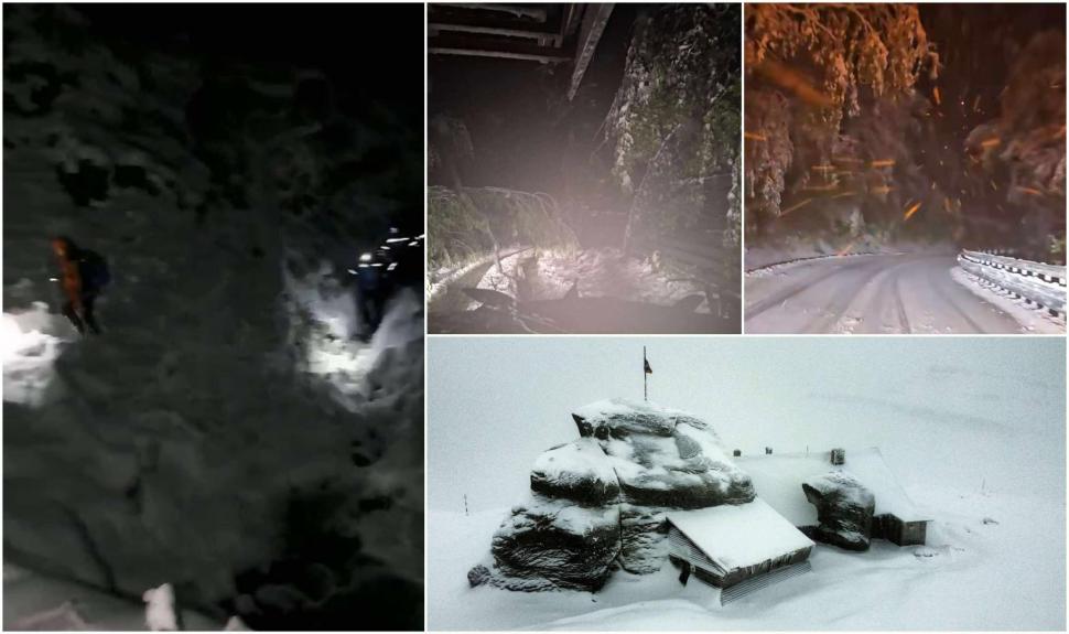 Blackout în stațiuni montane, mașini blocate și turiști salvați din zăpadă de jumătate de metru. Ninsoarea face prăpăd la munte 1012233