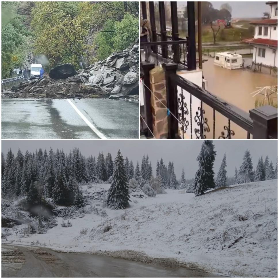 Bulgaria, devastată de inundaţii şi ninsori. Mai multe hoteluri au fost inundate şi şcolile au fost închise din cauza vremii extreme 1013125