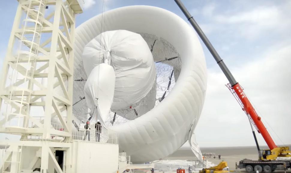 China a lansat cea mai mare eoliană gonflabilă din lume, care poate să zboare la altitudini mari: Cum arată și cât produce S1500 1013322