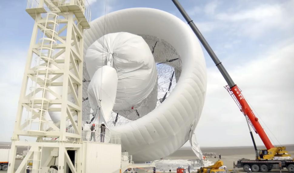 China a lansat cea mai mare eoliană gonflabilă din lume, care poate să zboare la altitudini mari: Cum arată și cât produce S1500 1013326