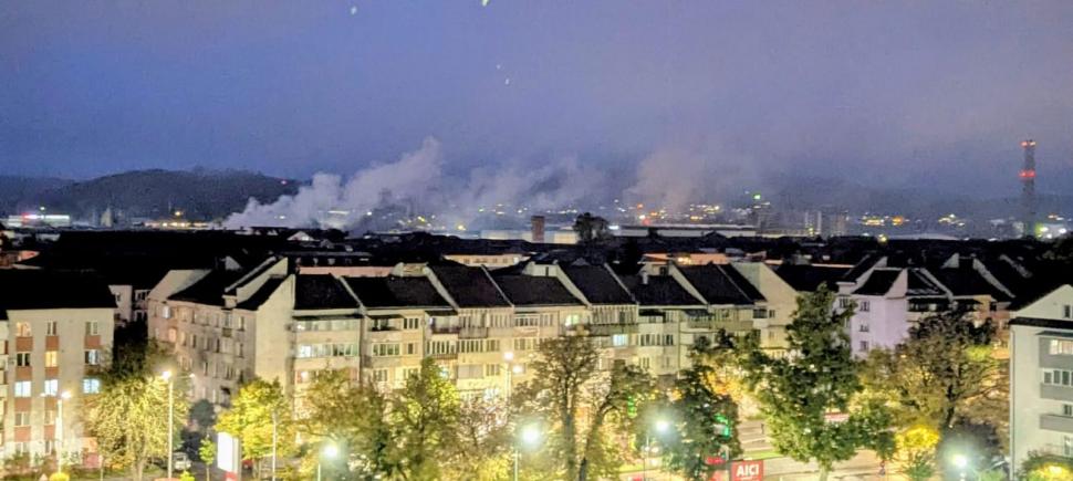 Gest inconștient: O femeie a dat foc la deșeuri chiar lângă o magistrală de gaz din Bistrița 1014221