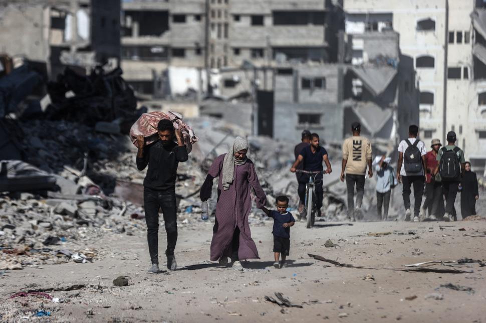 Imaginile durerii și neputinței: Palestinienii se întorc în Gaza după doi ani, dar casele lor nu mai există. „Nu știm unde să mergem” 1014233