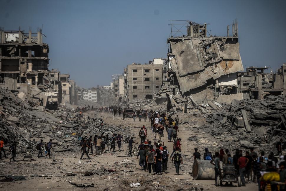 Imaginile durerii și neputinței: Palestinienii se întorc în Gaza după doi ani, dar casele lor nu mai există. „Nu știm unde să mergem” 1014235