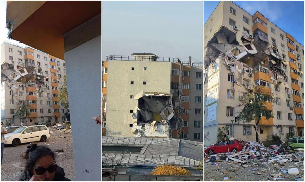 Explozie puternică într-un bloc din București, două etaje distruse. Arafat: "E risc de colaps". Sunt 3 morți, 14 răniți duși la spital 1015844
