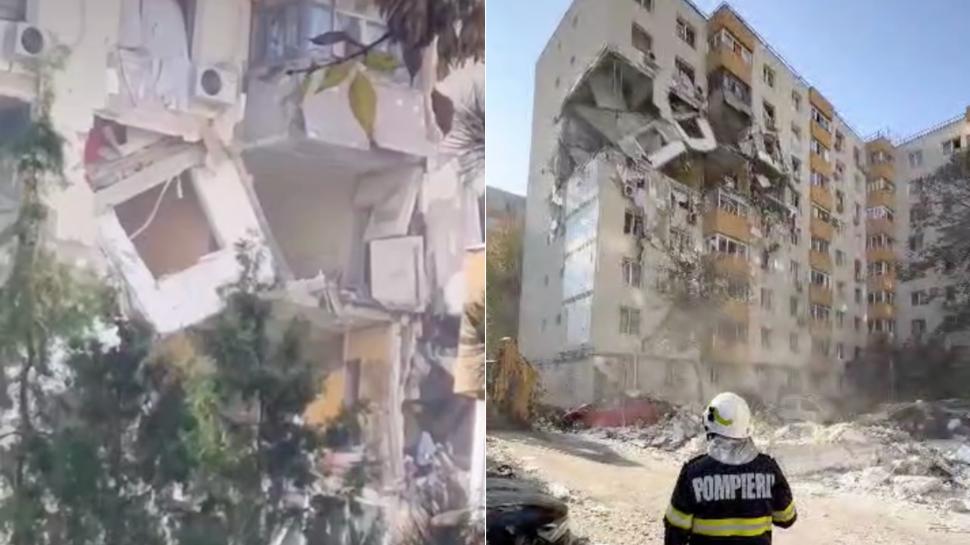 Momentul exploziei din Rahova a fost surprins de camerele de supraveghere. Cum arată acum blocul în care au murit trei oameni 1016019