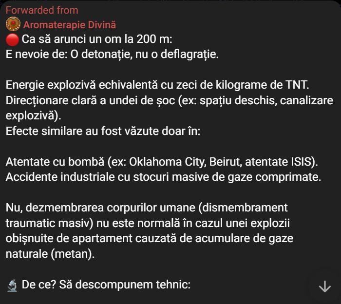 Avalanșă de postări halucinante despre explozia din Rahova. SRI: O campanie de dezinformare coordonată 1016555