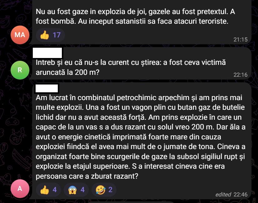 Avalanșă de postări halucinante despre explozia din Rahova. SRI: O campanie de dezinformare coordonată 1016560