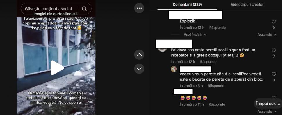 Avalanșă de postări halucinante despre explozia din Rahova. SRI: O campanie de dezinformare coordonată 1016575