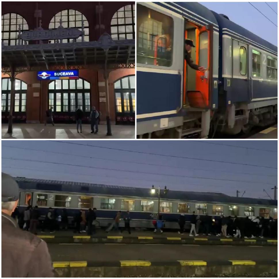 Haos în gări. Zeci de trenuri ale CFR Călători au fost suspendate. Elevii şi muncitorii au aflat abia pe peron că nu au cu ce pleca 1016813