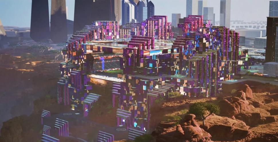 Cum va arăta „stadionul din cer” pe care Arabia Saudită îl construiește la 350 de metri deasupra solului. Costă 1 miliard de dolari 1019354