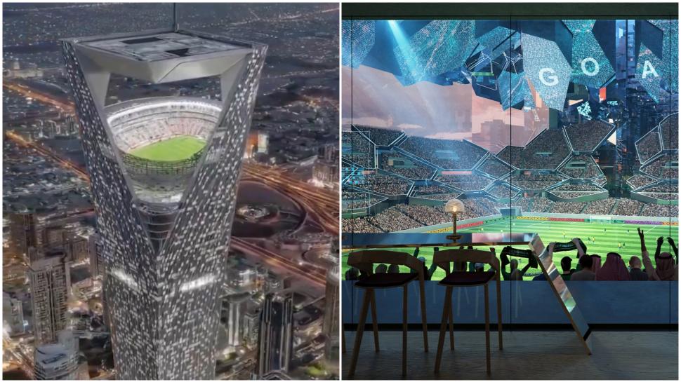 Cum va arăta „stadionul din cer” pe care Arabia Saudită îl construiește la 350 de metri deasupra solului. Costă 1 miliard de dolari 1019357
