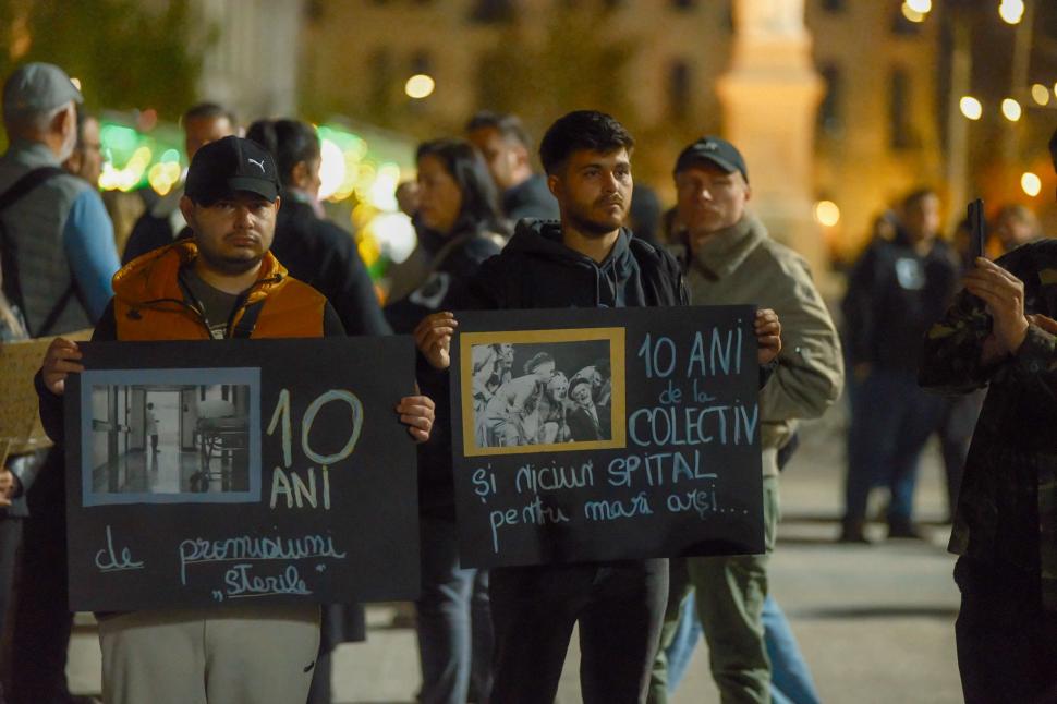 Imagini emoţionante de la marşul din Capitală dedicat victimelor de la Colectiv 1019869