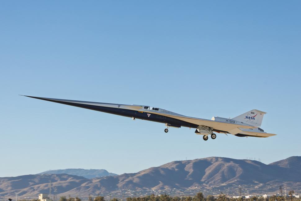 Primul avion supersonic silențios din lume a fost testat de americani. Cum arată în zbor aeronava pentru pasageri X-59 a NASA 1019548