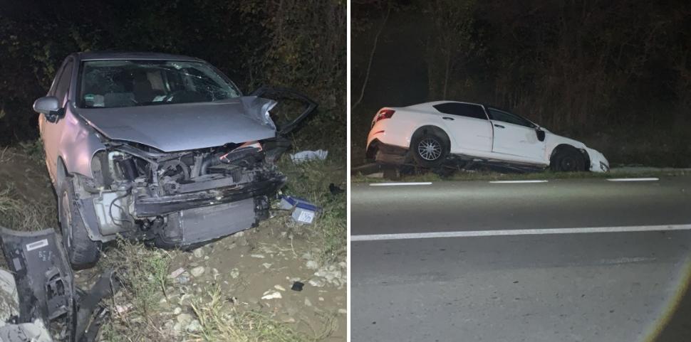 Accident grav pe un drum din Dâmboviţa, în care au fost implicate 5 maşini. Patru oameni au fost duşi la spital 1020235