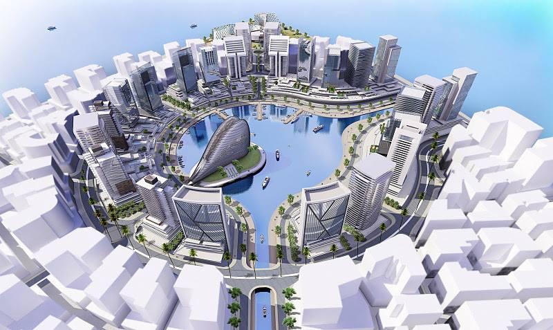 Mega-orașul construit pe o insulă artificială din ocean e 80% gata. Cum arată acum vs. viitorul Eko Atlantic, numit „Dubaiul Africii” 1020052