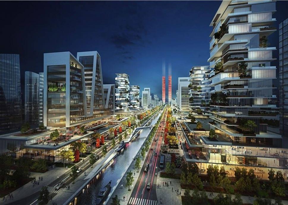 Mega-orașul construit pe o insulă artificială din ocean e 80% gata. Cum arată acum vs. viitorul Eko Atlantic, numit „Dubaiul Africii” 1020082