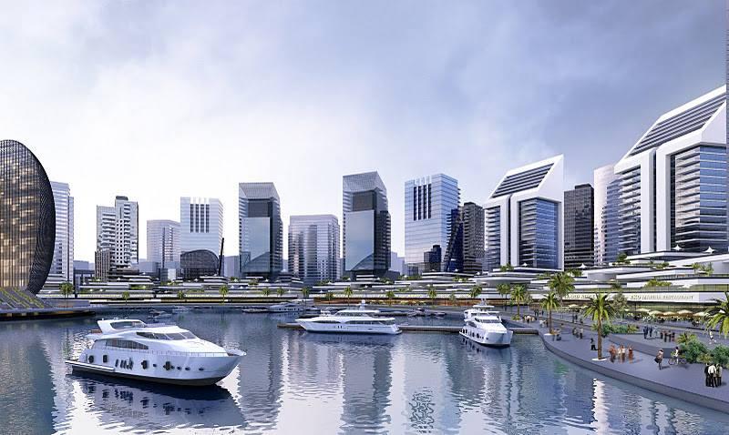 Mega-orașul construit pe o insulă artificială din ocean e 80% gata. Cum arată acum vs. viitorul Eko Atlantic, numit „Dubaiul Africii” 1020086