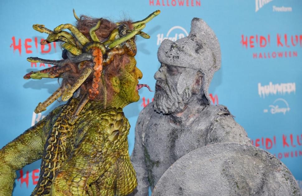 Heidi Klum a fost cu adevărat înfiorătoare în rolul Medusei, la petrecerea anuală de Halloween 1020459