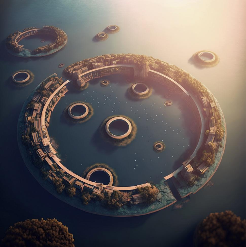 Polimeropolis este un oraș futurist propus ca soluție pentru Marea Insulă de Gunoaie din Pacific: Cum ar arăta „inelele urbane” pe apă 1020529