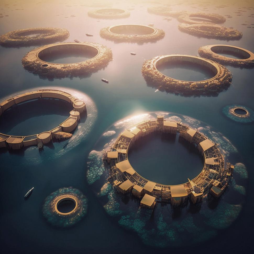 Polimeropolis este un oraș futurist propus ca soluție pentru Marea Insulă de Gunoaie din Pacific: Cum ar arăta „inelele urbane” pe apă 1020534