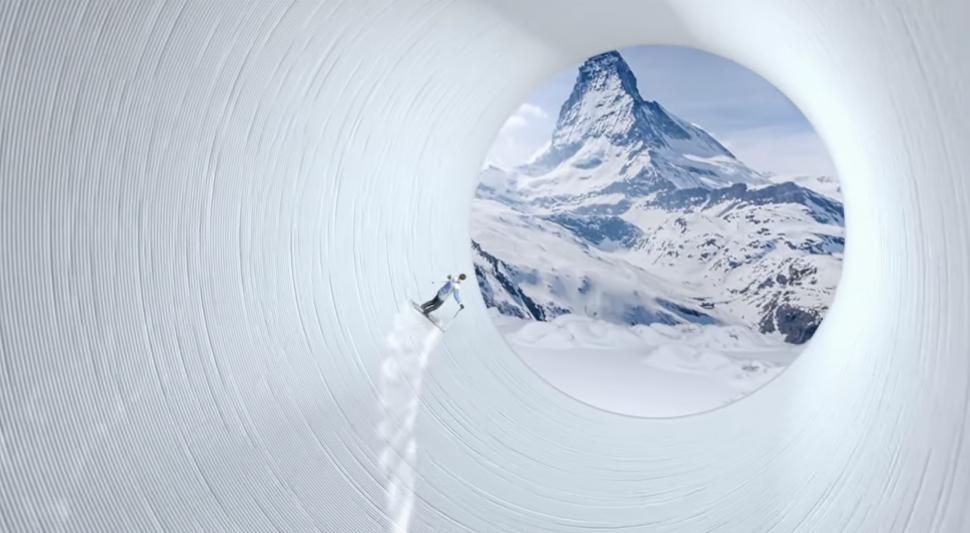 „Tunelul de zăpadă”: Cum arată instalația rotativă uriașă care ar putea face schiatul posibil tot anul, oriunde în lume 1020772