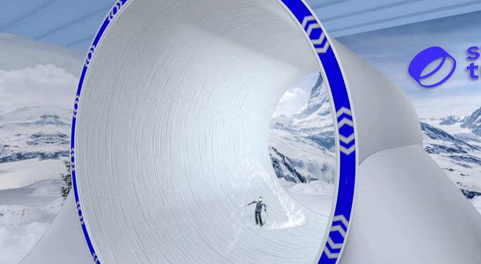 „Tunelul de zăpadă”: Cum arată instalația rotativă uriașă care ar putea face schiatul posibil tot anul, oriunde în lume 1020773