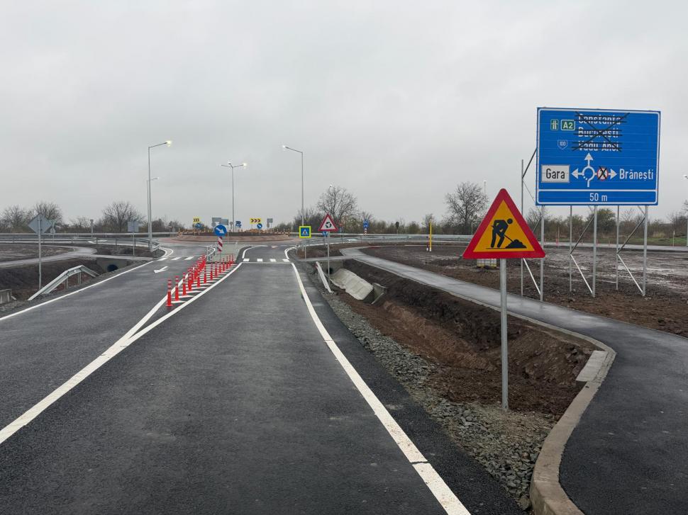 Veste bună pentru șoferii din Ilfov și Capitală: S-a redeschis Pasajul Brănești, peste linia ferată București-Constanța. Cum arată acum 1021752