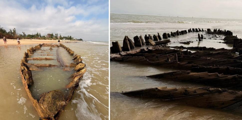 Descoperire incredibilă după taifunul Kalmaegi: o epavă misterioasă, veche de secole, a ieșit la suprafață 1022391