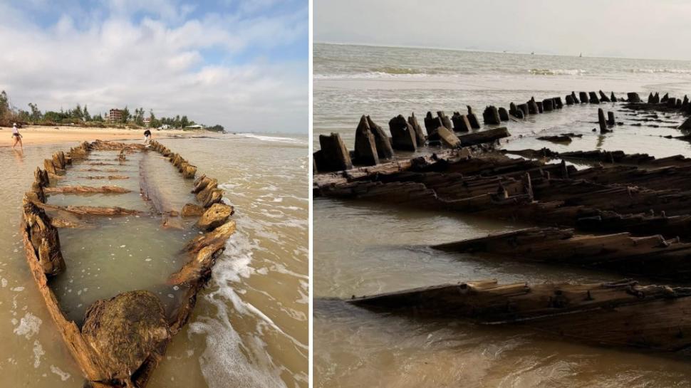 Descoperire incredibilă după taifunul Kalmaegi: o epavă misterioasă, veche de secole, a ieșit la suprafață 1022392