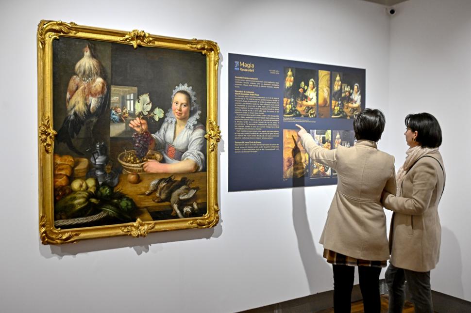 Restaurarea unui tablou vechi de 400 de ani la Muzeul Brukenthal dezvăluie o scenă biblică ascunsă sub un strat de vopsea neagră 1022403