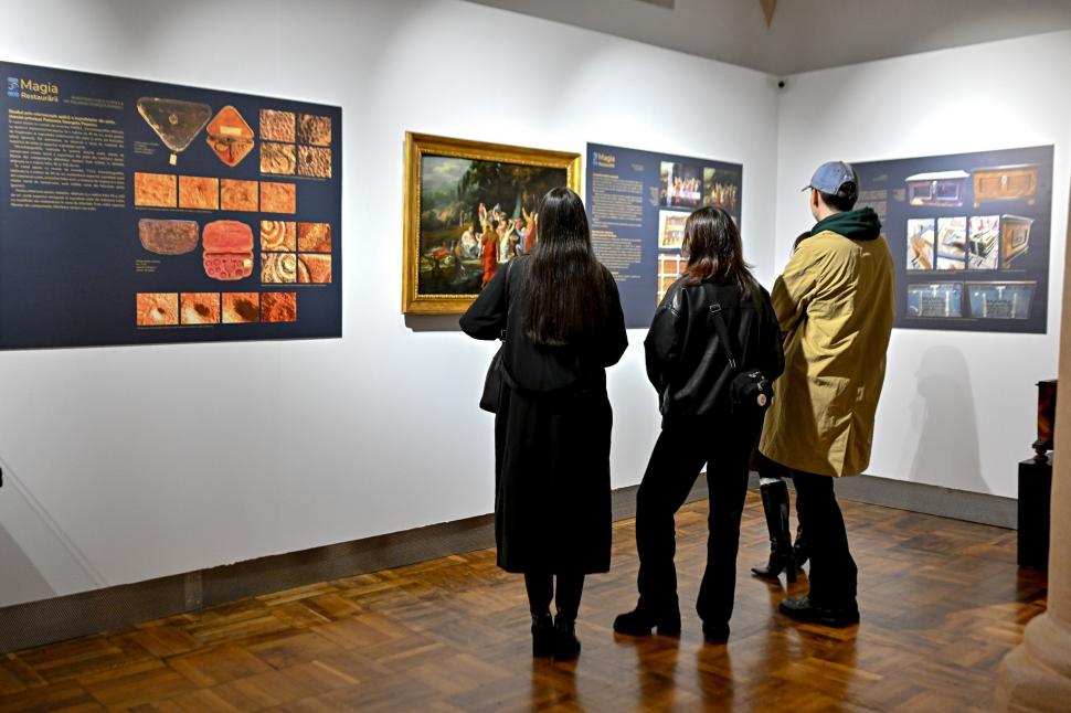 Restaurarea unui tablou vechi de 400 de ani la Muzeul Brukenthal dezvăluie o scenă biblică ascunsă sub un strat de vopsea neagră 1022404