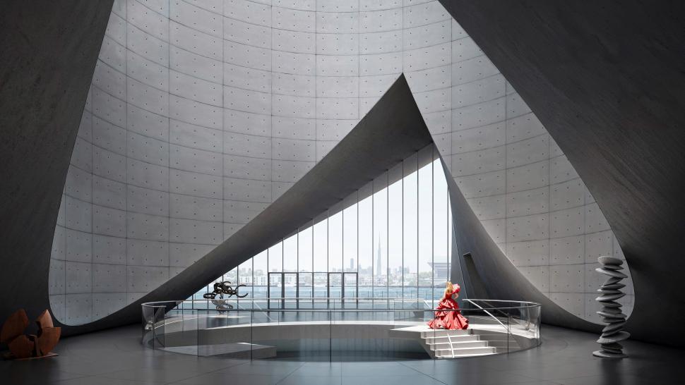 O clădire plutitoare construită în Dubai va fi noul muzeu de artă al orașului. Cum va arăta structura monolitică și când va fi gata 1022479