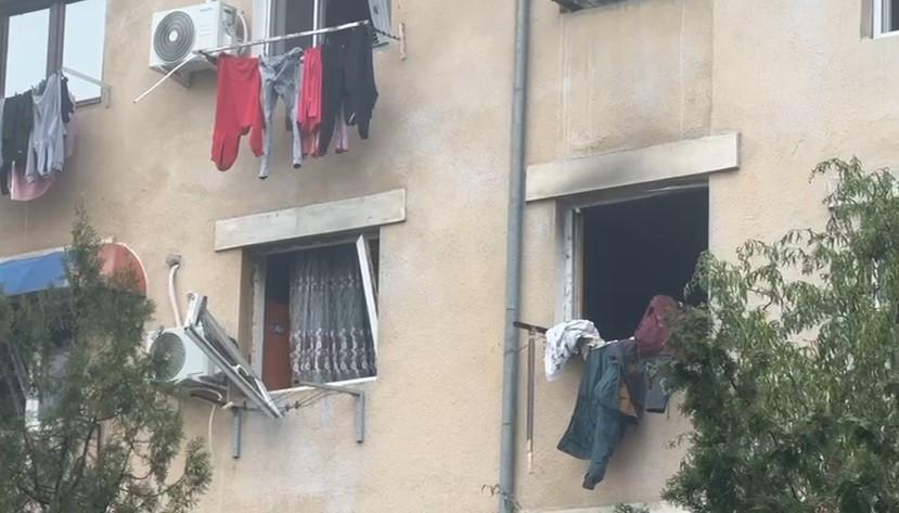 Explozie urmată de incendiu într-un bloc din Balș: Există victime. Mai multe garsoniere au fost distruse 1023038