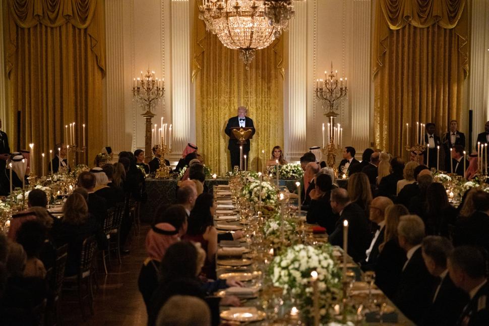 Cristiano Ronaldo și Elon Musk au fost prezenți la dineul de la Casa Albă, organizat în onoarea prințului moștenitor saudit 1024578