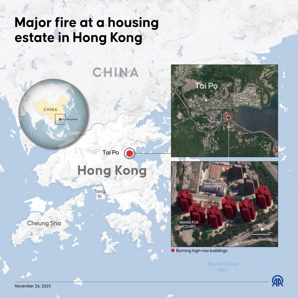  Imagini apocaliptice în Hong Kong, după ce un complex a luat foc: 44 oameni au murit, iar alţi 279 sunt dispăruţi 1026735