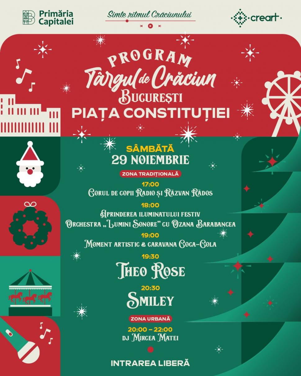 Târgul de Crăciun București 2025 se deschide pe 29 noiembrie: Programul concertelor, orar și activități. Ce e diferit anul acesta 1027025